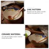 Conjuntos de louça de cerâmica Ramen Tigela Japonesa Sopa Instantânea Macarrão Arroz Tigelas Mão-Puxada Macarrão Tailandês Estudante Porcelana Doméstica