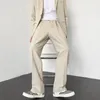 Ternos masculinos calças finas Terno vestido de verão Sociedade formal de escritórios