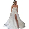 Берта Свадебное платье для блесков невесты аппликации Свадебные платье