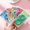 Roll/set vattentät transparenta klistermärken Candy Color Index Tabs Tejer Marker Stickers Stationery School Office Supplies