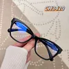 2023 Designer de moda Novos óculos de sol 23 copos tipo espelhar diamante embutido grande moldura anti -azul miopia leve