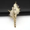Подвесные ожерелья натуральные ракушка металлические ремесла украшения крошечные раковины раковины часы закуски для ювелирных изделий для украшения Diy Accesspenpen