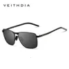 VEITHDIA 2462 New shades sunglasses High Quality Fashion Custom Square UV400 Polarized Sunglasses Men wholesale 2023