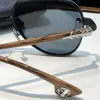 Designer sunglasses vintage brand eyewear for men and women mens pilot cutting design uv400 lenses fimless 8238 style gun frames Anti-ultraviolet sun eye glasse