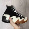 Konversationsskor designer sneakers stjärna canvas skor män kvinnor plattform tjock botten casual ögonskor vår och höst klassisk trippel svart vit