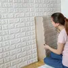 Papiers peints 3D mur PE mousse autocollants brique motif étanche auto-adhésif papier peint chambre décor à la maison pour enfants chambre salon