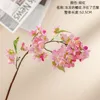 Konstgjord körsbärsblomgrenar blommor Silk Faux Sakura Cherry Floral For Home Wedding Table Centerpiece