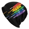 Berets Trans Pride Flag Drip Beanie Cap Unisex Winter Bonnet Homme Strickmützen Mode Outdoor Transgender LGBT Skullies Beanies