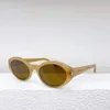 النساء النظارات الشمسية البيضاوي أسيتات الإطار الإهليلجي Lunettes de Soleil Elliptiques صب Femme في الهواء الطلق الكلاسيكية النظارات الشمسية SL567