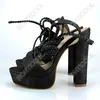 Sandalen ronticool handgemaakte dames platform strappy blok hiel open teen 9 kleuren feestschoenen ons maat 5-13