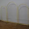 Party Decoration One Set 3 Gold Arch Stands Without Cover Balloon Flower Arched Frames for Event Wedding Chiara Stand
