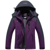 Vestes d'extérieur Parka d'hiver femmes coupe-vent velours épais chaud coupe-vent manteaux de fourrure femme à capuche Anorak Ski fille vêtements d'extérieur pardessus