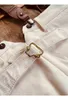 Calças masculinas French Retro High Waist Rail calça reta de peixes 385g O original de algodão embrionário de algodão sargento Shell 230406