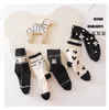 Baby Girl Cotton Socks Children Cartoon Bow Designer Strumpor Girls Autumn and Winter Soft Sock 5 Par/Dozen