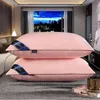 Pillow 100% pure cotton sleep pillow five-star high-quality pillow core bedroom bed pillow neck support side sleep stomach rest 230406