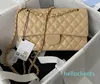Woman Messenger Classic Bags Designer Smooth Lambskin Crossbody Bags Caviar Cowhide Handbag Gold Silver Chain Dinner Totes