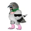 2024 خصم Mascot Gray Pigeon Mascot Costume Size Come Profession