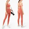 Stroje jogi vnazvnasi ustawione legginsy i topy fitness Sports Suits Gym Ubranie stanik Braless Running Women Pant 230406