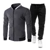 Men's Tracksuits Men's Track and Field Suit 2-piece Men's Spring and Autumn Sports Suit Casual Zipper Jacket Pants Set Sweatshirt Set Men's Set 230406