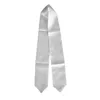 Adult Sublimation Heat Printing Blank Graduation Scarf Thermal Transfer White Honor Shawl Etiquette Ribbon Bachelors Shawl Women