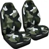 Capas de assento de carro Simply Army Cover Pack de 2 protetores frontais universais