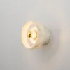 Vägglampor marmor lampa lyxig verklig e27 sängkula god kvalitet glödlampa ingår El -belysning inomhus
