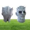 Filmspiel Thrones Night King Mask Halloween Realistic Scary Cosplay Kostüm Latex Party Maske Erwachsene Zombie -Requisiten T2001162458940