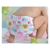 Couches lavables Couches lavables pour bébé ER Couche lavable Stripe Cartoon Print Réutilisable Drop Livraison Enfants Maternité Diapering Formation de toilette DHFMK