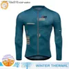 Rowerowe koszulki Zestawy NSR Raudax 2024 Man's Winter Thermal FeCe Jersey Zestaw Long Seves MTB Cycling Wear Triathlon Warm Cycling SportWears Q231107