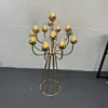 decoration Metal Candelabra Luxury Candle Holders Stands Wedding Table Centerpieces Road Lead For Home Party Decoration imake757