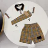 Designer Children's POLO clothing set Summer Boys Girls Fashion casual set High-grade cotton T+ shorts two-piece set Size 90cm-160cm A3