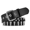 Belts Fashion Girls Alloy Warhead Rivet Waist Straps Pin Buckle Belt Universal Coat Dress Ladies Thin Formal Drop