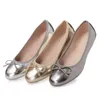 Sapatos de vestido Yaerni Mulheres Bailarinas Flats Sapatos Bowtie Boca Rasa Deslizamento em Mulheres Flats Senhoras Casuais Sapatos Lisos Ballet Flats ZapatosE1127 230404