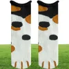 Socken Herbst und Winter Damen gekräuselte Baumwoll-Frottee-Socken Schwangere Frauen alte Menschen lose Mund Katzen Krallen Cartoon verdickt und 8562944