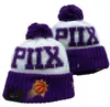 Luksusowe czapki Suns Beanie Phoenix Projektant Winter Men Men Design Design Knit Hats Fall Woolen Cap Liter Jacquard Unisex Warm Skull Sport Krait Hat