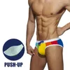 Marynaty męskie pnie pływania Rainbow Swimear Sexy Swim Briefs gej mężczyźni na plaży Surfing Bikini Swimsuit