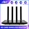 Wi-Fi Router 4G LTE 10G Бесплатный трафик данных 300 Мбит / с домашней точки горячей точки Wi-Fi Roteador Wan Lan Eu Modem Беспроводная SIM-карта внутри внутри