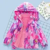 Jassen 2024 Meisjesjas Met capuchon Afneembare fleece Tweedelige kinderjas Kinderwinterkleding TZ364