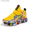 Sneakers Taglia 26-37 Scarpe da ginnastica sportive per bambini per ragazze Kid Cartoon Graffiti Pattern Scarpe casual Ragazzi Scarpe da basket chaussures de sportL231106