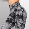 Yoga Outfits RXRXCOCO Solid Women Leggings Pants Irregular High Waist Casual Fitness Pant Female Slim Push Up Workout Sport Gym 230406