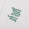 1 Мужской дизайн футболка весна летние цветные рукава Tees отдых с короткими рукавами. Случайные буквы печать вершины размер № 621