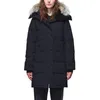 Pufferjacke für Damen, Wintermantel, Mäntel, Designer-Damen, Outdoor, verdickt, warm, wetterfest, lange Daunenjacke für Damen, Größe XS-XL, schwarze Daunenjacke, modische Daunenjacke