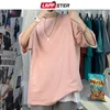 Mens TShirts LAPPSTER Men Oversized Streetwear Cotton Colorful T Shirts Summer Japanese Fashions Harajuku TShirt Male Vintage Tees 230406