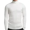 Männer Pullover Mode Rollkragenpullover Männer Frühling Herbst Elastizität Pullover Rollkragen Langarm Solide Farben Casual Klassisch