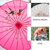 Umbrellas 2 Pcs Oiled Paper Umbrella Stands Wooden Crafts Stage Props Racks Paint Kits Support Suite Pography Holders