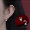 Boucles d'oreilles pendantes à la mode Piercing perles cristal oreille manchette pour femmes Wrap Stud Clip fille Bijoux Bijoux