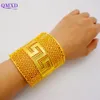 Bangle Luxury Dubai Female Big Gold Color Bangles For Women Wedding Bride Bracelet Bangles African Arab Jewelry Middle East 230404