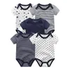 Strampler Unisex Einfarbig 5 Stück Baby Mädchen Kleidung Baumwolle Born Bodys Cartoon Print Boy Set Sommer Bebes 230406