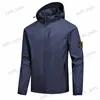 Vestes pour hommes 2023 manteau grande taille veste de marque petite fonction standard veste en pierre île charge manteau décontracté léger à capuche veste pour hommes et femmes T230406