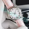 Créateur La série de montres pour femmes en perles de 35 mm est belle mais pas charmante, avec une élégance durable. Le boîtier classique est associé à une bague extérieure en diamant